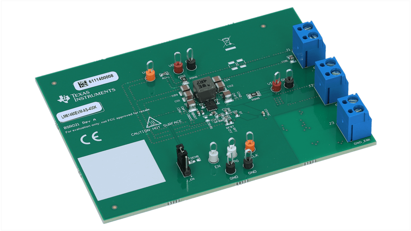 Płytka ewaluacyjna Texas Instruments Synchroniczny regulator obniżający Moduł testowy LM61460