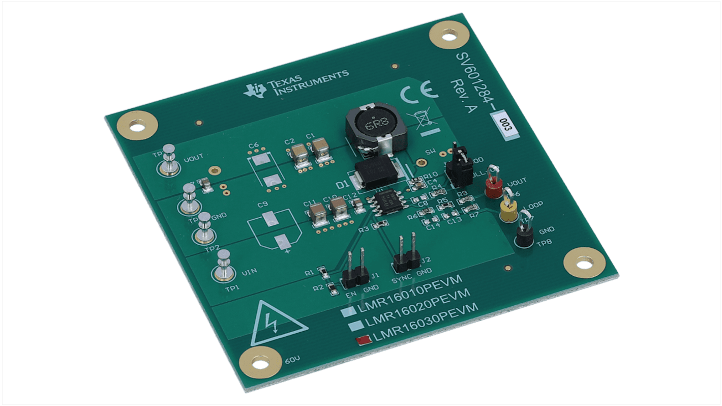 Módulo de evaluación Convertidor dc-dc Texas Instruments Wide Vin Step-Down Converter Evaluation Module - LMR16030PEVM