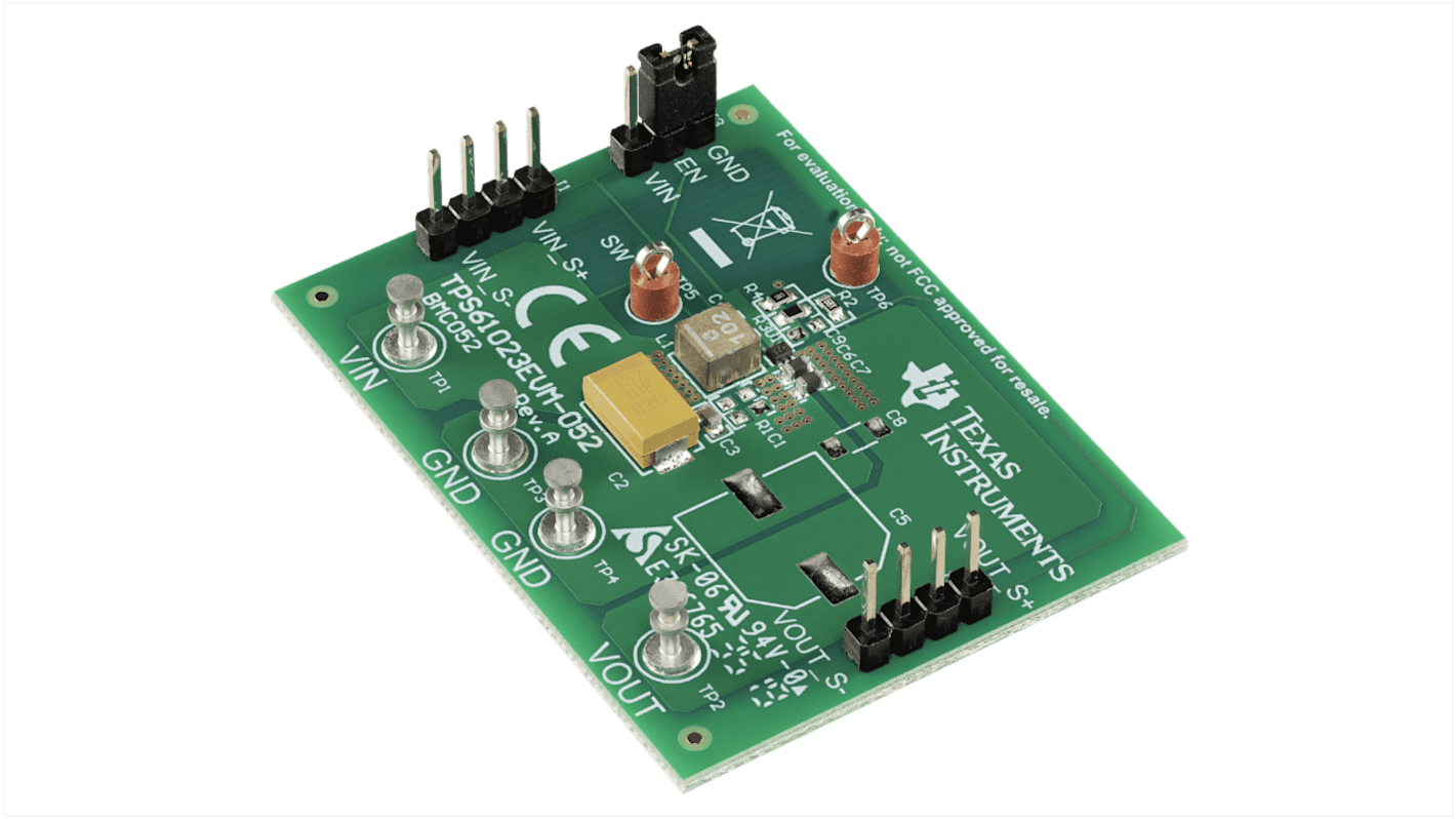 Płytka ewaluacyjna Texas Instruments Zarządzanie zasilaniem Moduł testowy TPS61023