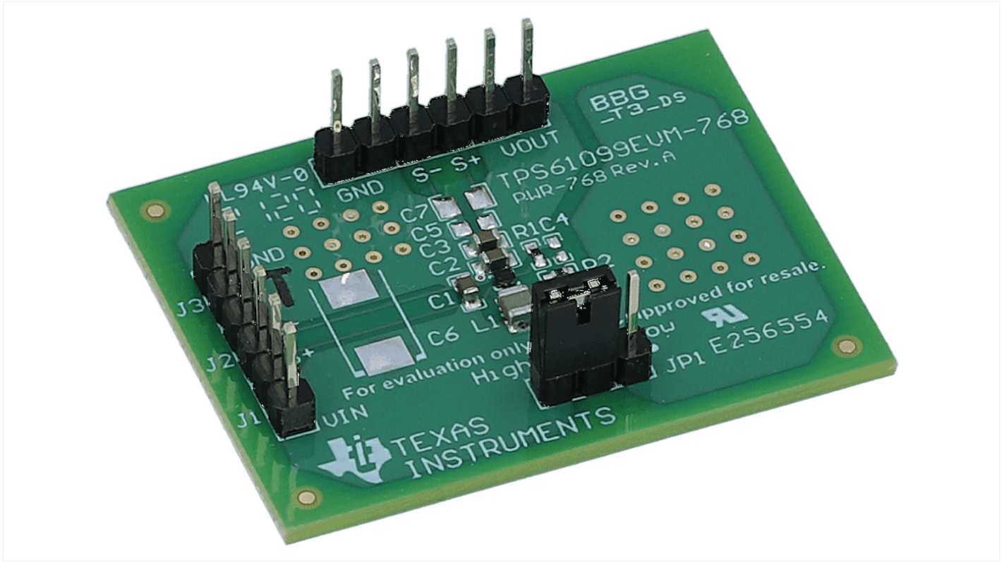 Módulo de evaluación Convertidor de aumento Texas Instruments Boost Converter Evaluation Module - TPS61099EVM-768