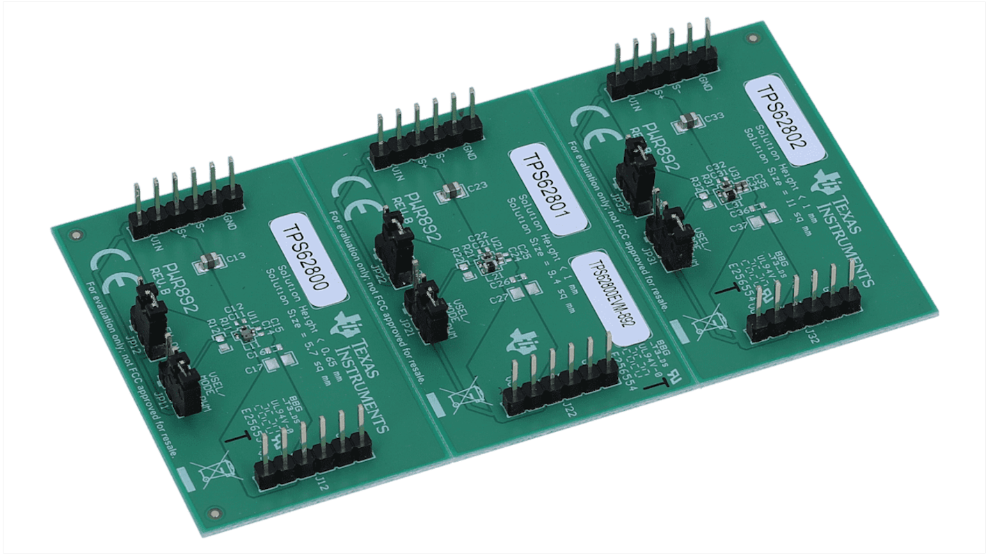 Módulo de evaluación Convertidor de bajada Texas Instruments Evaluation Module - TPS62800EVM-892