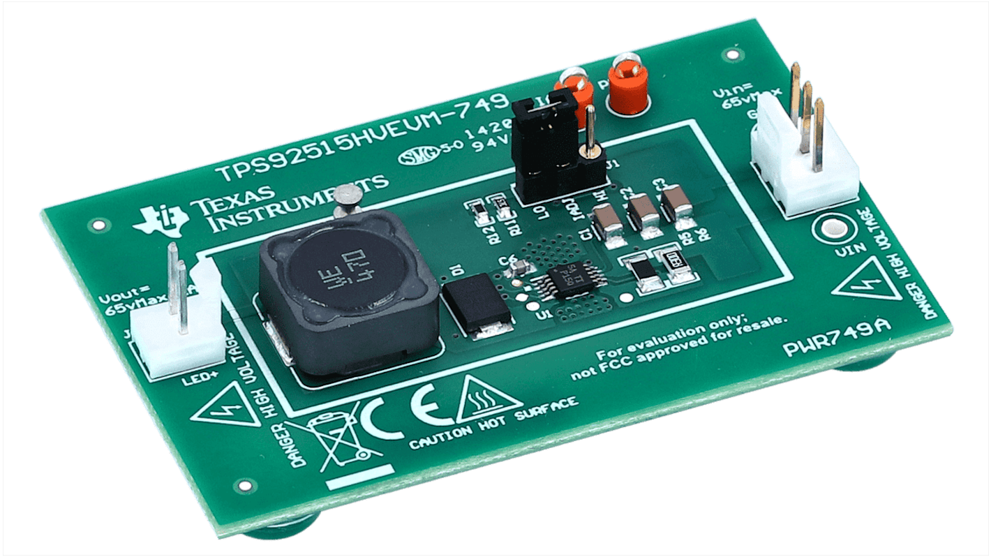 Texas Instruments LED-Treiber LED-Treiberevaluierungskit Evaluierungsplatine zum Einsatz mit TPS92515, Evaluation Board