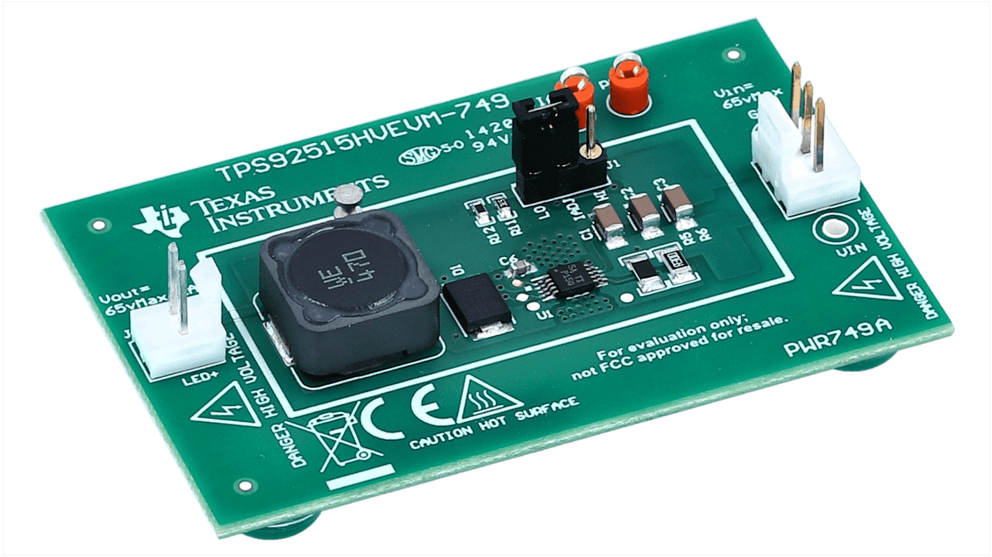 Placa de evaluación Texas Instruments Evaluation Board - TPS92515HVEVM-749