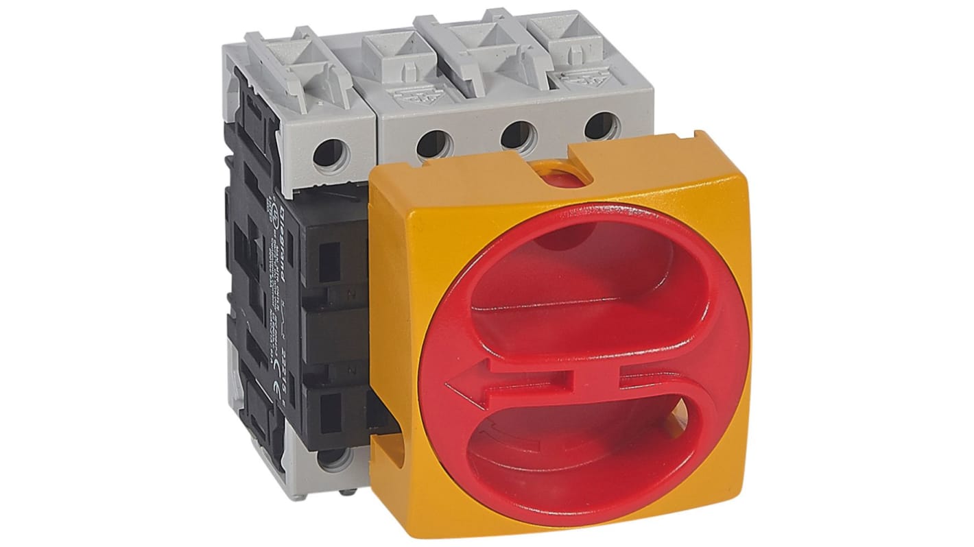 0 221 15 Legrand 4 Pole Panel Mount, Screw Mount Switch Disconnector