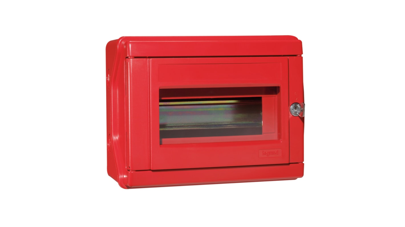 Legrand Red Enclosure, IP55, IK07, Red Lid, 180 x 232 x 115mm