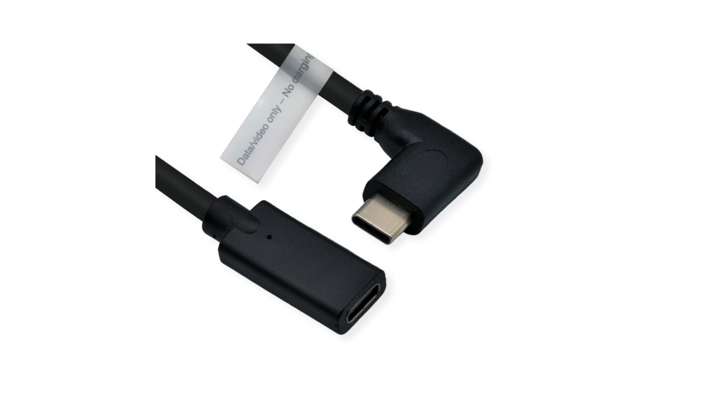 Cable Display Port Roline, con. A: USB C macho, con. B: USB C hembra, long. 2m