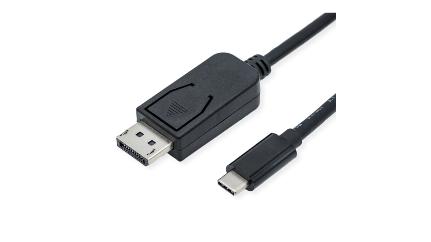 Roline USB C to DisplayPort Adapter Cable, USB 3.1, 1 Supported Display(s) - 7680 x 4320