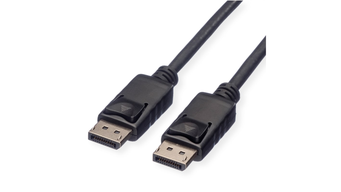 11.44.576320 Roline Male DisplayPort to Male DisplayPort Display Port Cable, 4096 x 2560, 3m RS