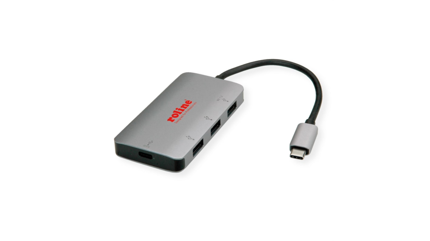 Hub USB Roline 14.02.5038-10, USB 3.2 USB 4 ports, USB C