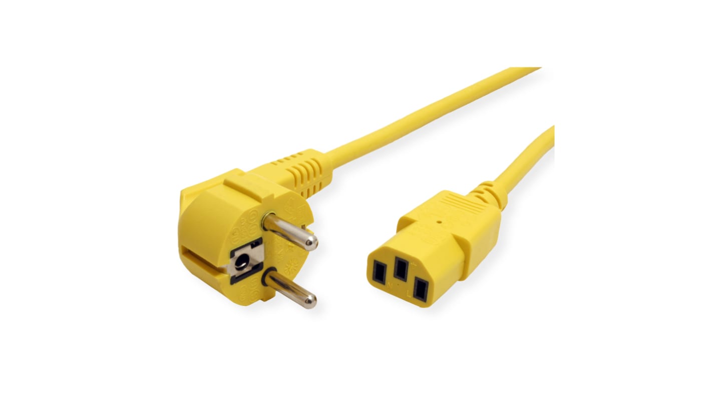 Kabel zasilający złącze A: CEE 7/7 złącze B: IEC C13 1.8m 2,5 A 250 V AC