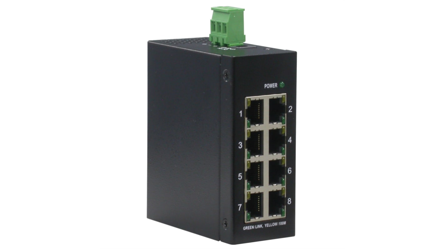 Roline 21.13.1156, Unmanaged 8 Port Switch