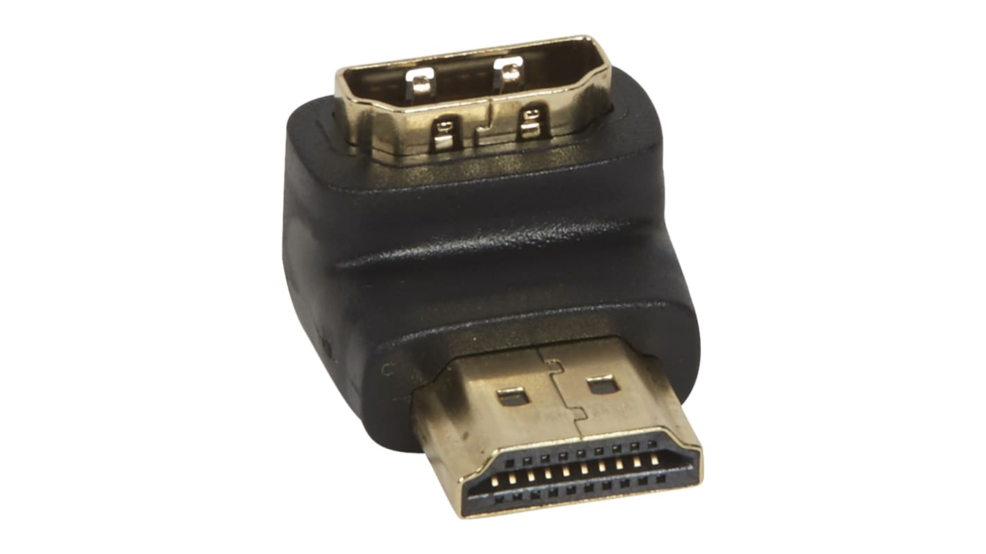 HDMI-adapter Derékszögű, apa HDMI → anya HDMI