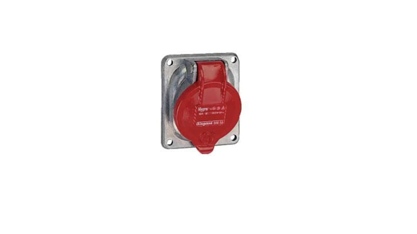 Legrand, Hypra IP44 Red Surface Mount 3P + N + E Socket Socket, Rated At 16A, 415 V No