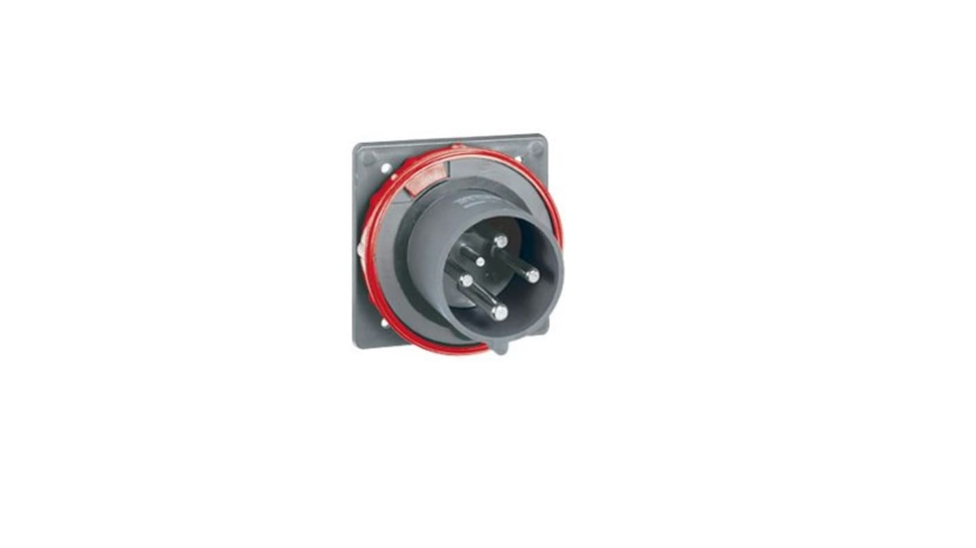 Legrand, Hypra IP66, IP67 Red 3P + N + E Industrial Power Plug, Rated At 125A, 415 V No