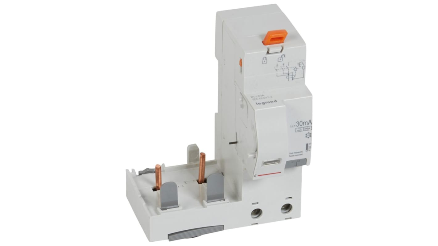 Legrand DX3 Circuit Breaker, 2P, 63A, Type F, 230 → 400V AC