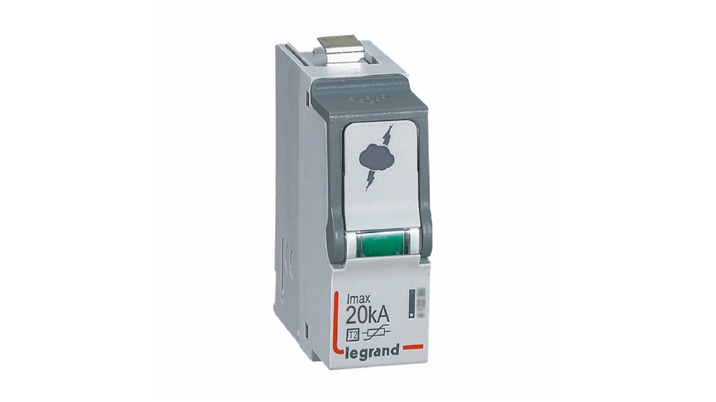 Parafoudre Legrand, 20kA, 1,2kV, Une phases, montage Rail DIN