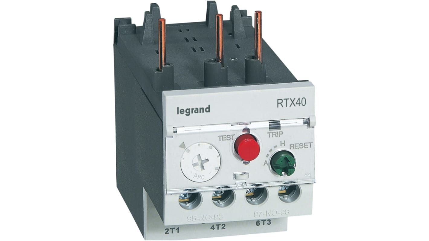 Relé de sobrecarga térmica Legrand RTX³, 1NA/1NC