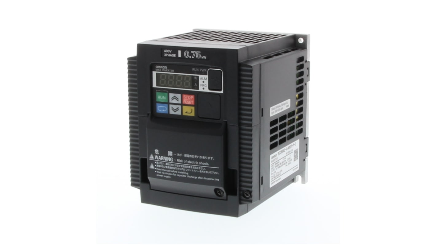 Omron Inverter Drive, 2.2 kW, 1 Phase, 200 V, 9.6 A, 3G3MX2 Series