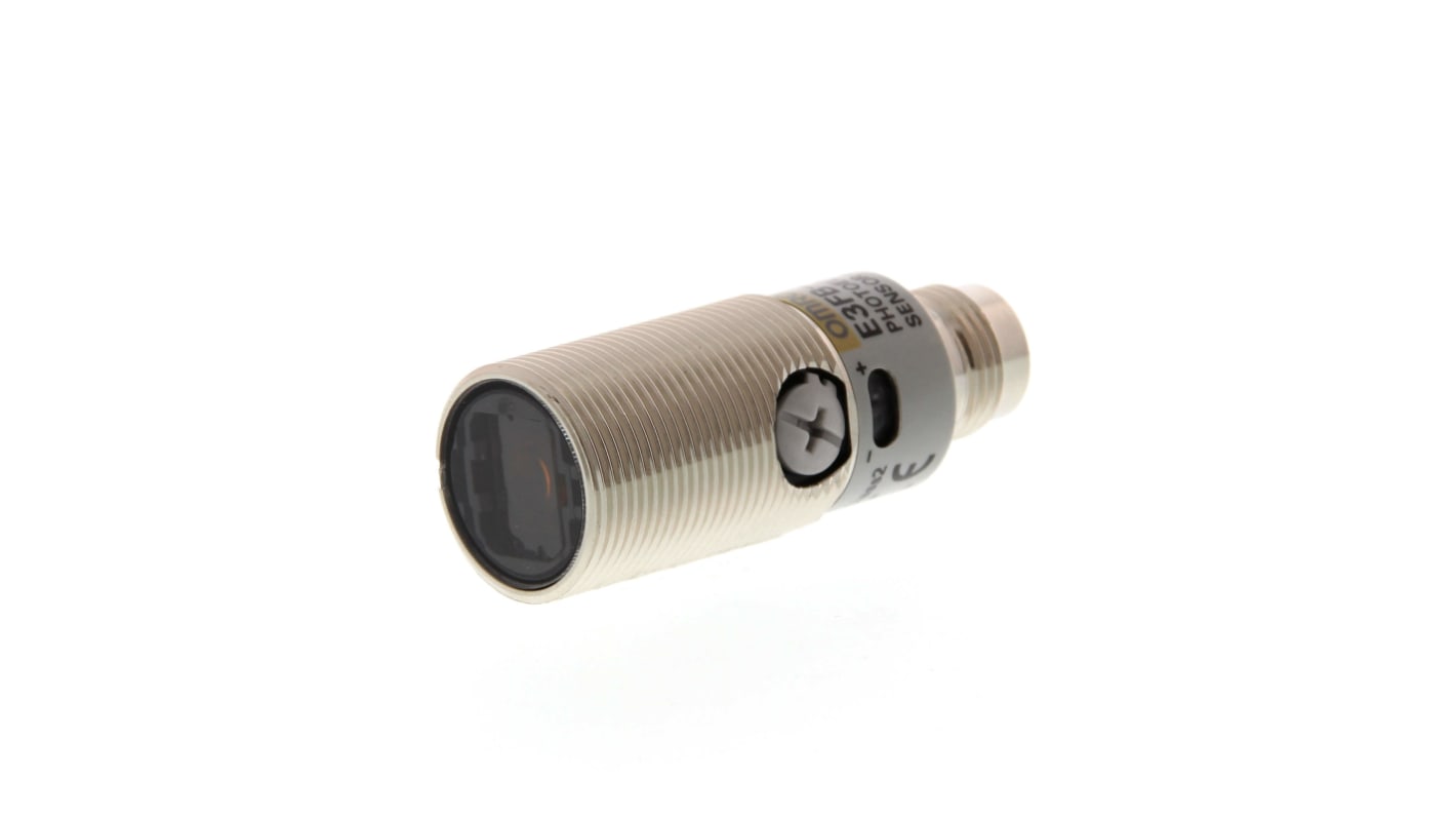 Omron Diffuse Photoelectric Sensor, Cylindrical Sensor, 300 m Detection Range