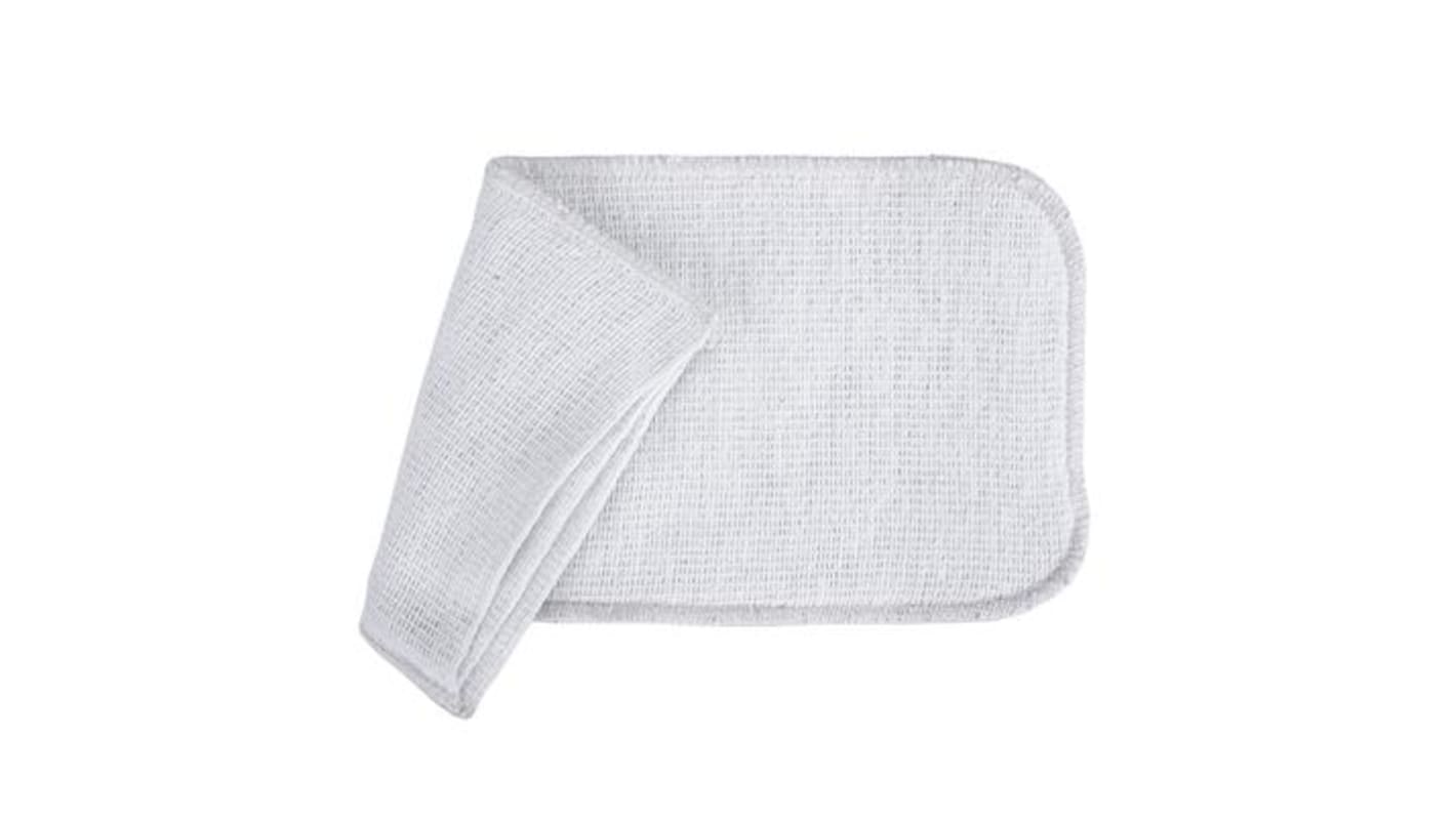 Robert Scott Oven Mitt White Cotton Cloths, Dry Use, Carton of 1, 38 x 20cm, Repeat Use