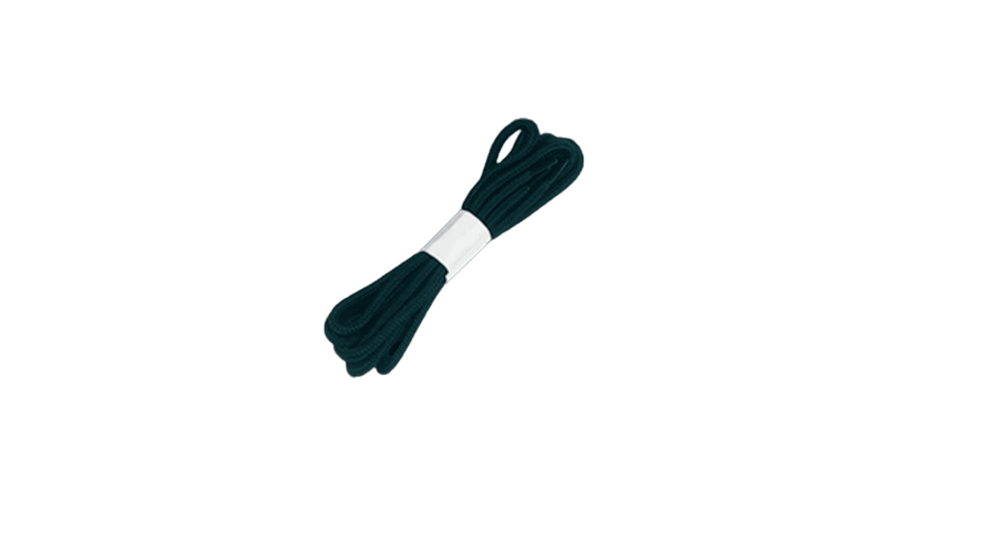 V12 Footwear Black Polyester Shoe Laces, 900mm