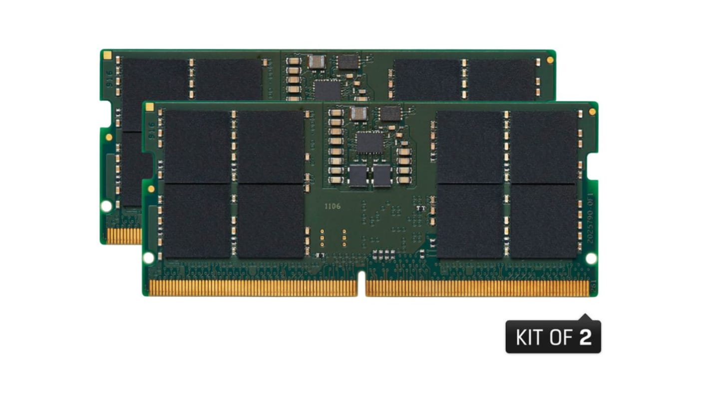 Kingston Arbeitsspeicher für Laptop, 32 GB, 4800MHz DDR5, Nein SODIMM
