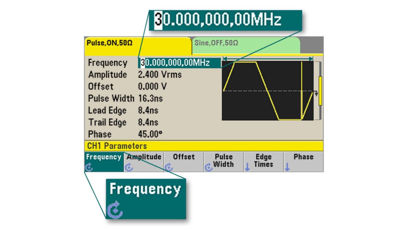 Bande passante du canal, , Keysight, pour Générateurs de forme d'onde