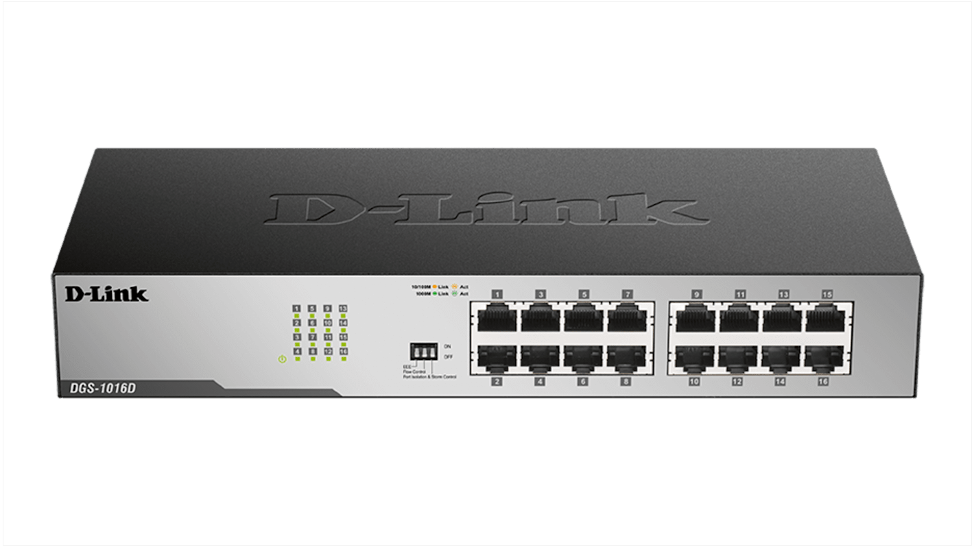 D-Link DGS-1016D Gigabit-Switch 16-Port Unmanaged UK