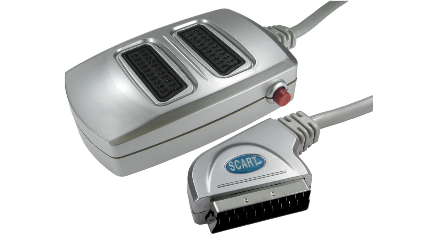 Adaptateur de connecteur A/V RS PRO Droit, SCART Mâle vers 2 x SCART Femelle