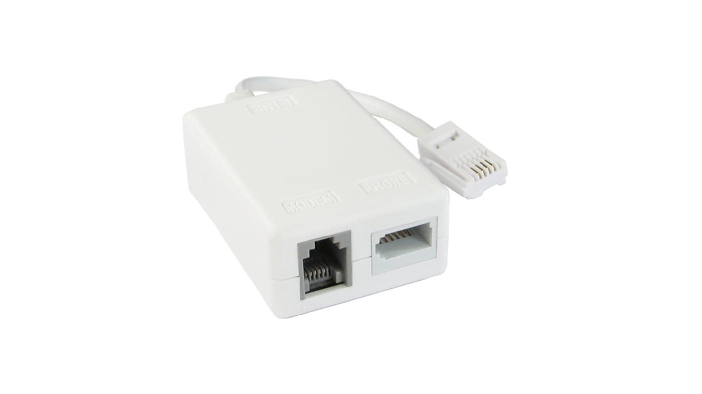 Filtre ADSL RS PRO Blanc 15cm