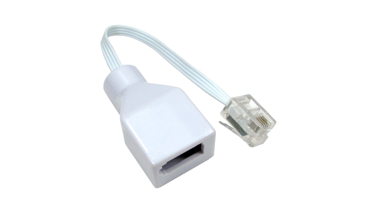 Adaptateur RS PRO Blanc