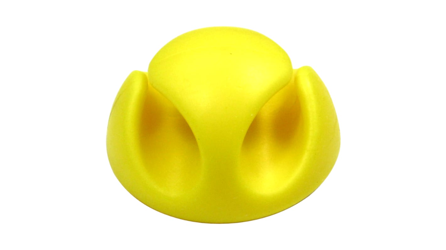 RS PRO Yellow PVC Clip, 5mm Max. Bundle