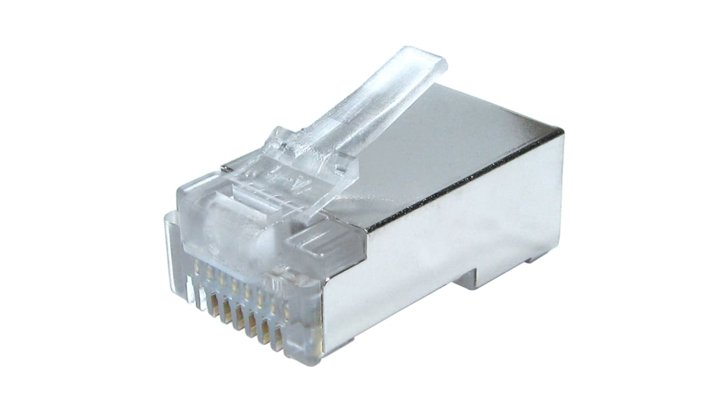 Conector RJ45 Cat5e Macho RS PRO, de 8P8C vías, apantallado