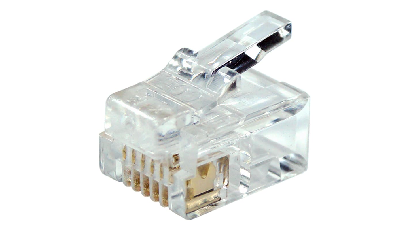 Conector RJ12 Macho RS PRO, de 6P6C vías, apantallado