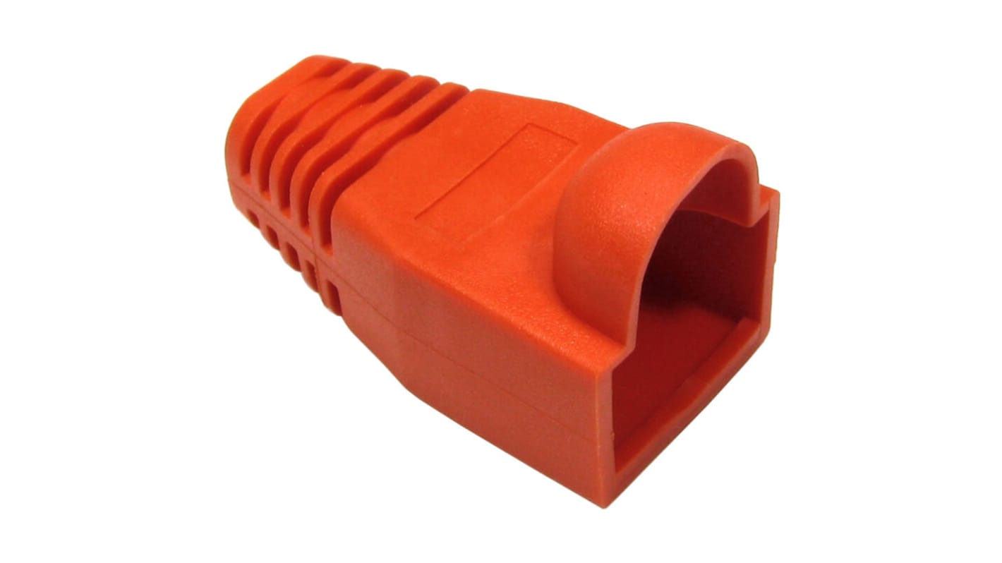 Orange RJ45 Snagless Boot-10PK