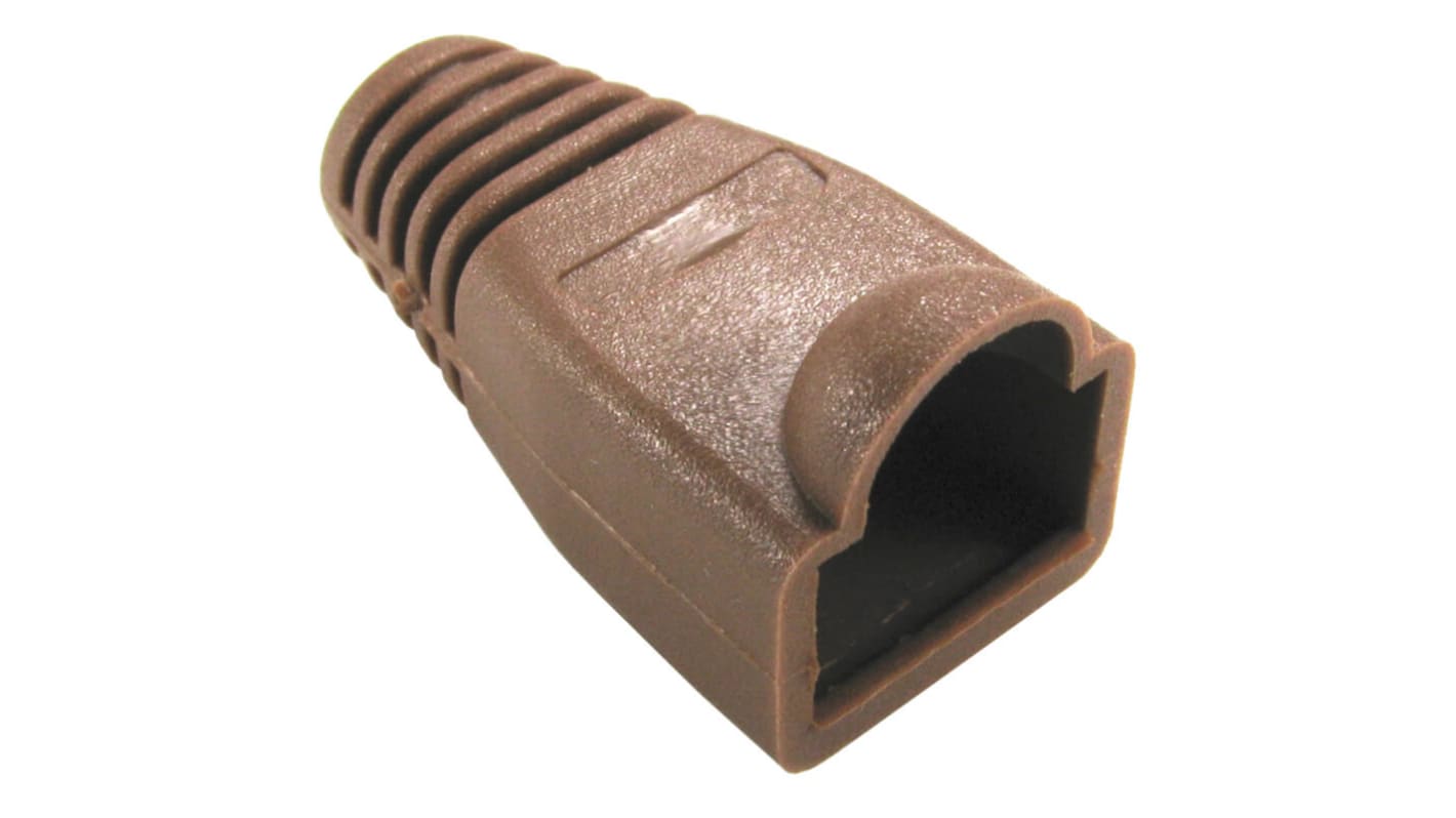 Brown RJ45 Snagless Boot-10PK