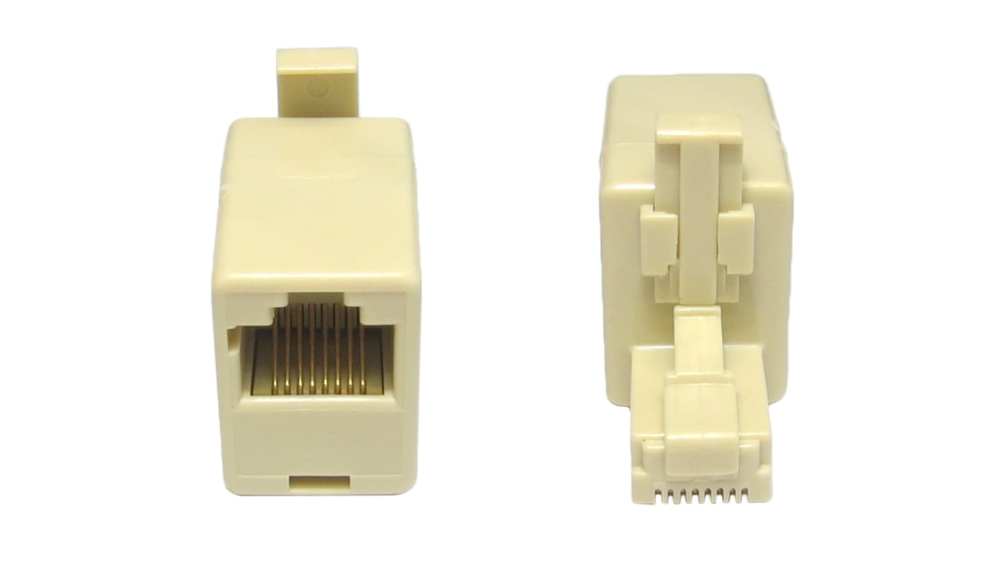 RS PRO Single-Port RJ45 Female, RJ45 Male Coupler, Cat5e, Unshielded