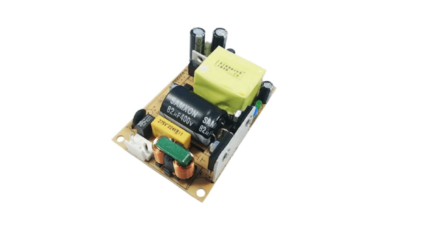 Fuente de alimentación conmutada RS PRO, 12V dc, 5.42A, 65W, 7 salidas, , Montaje en panel