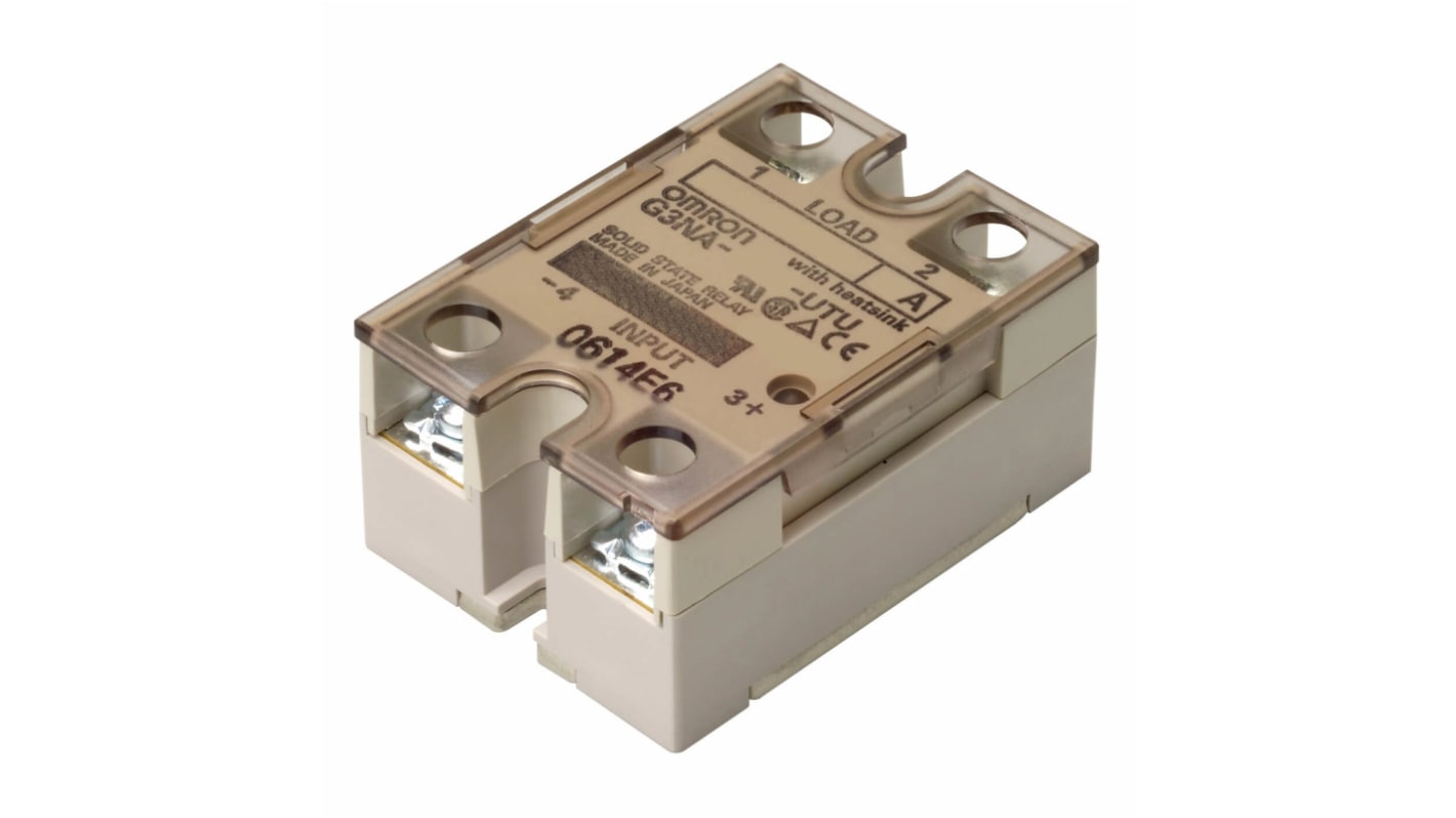 Omron G3NA-220B-UTU 5-24VDC Series Solid State Relay, 20 A Load, Surface Mount, 240 V ac Load