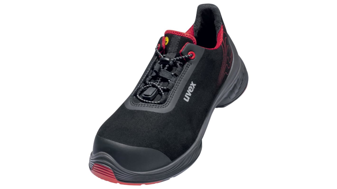 Uvex 68382 Unisex Black  Toe Capped Low safety shoes, UK 3, EU 35