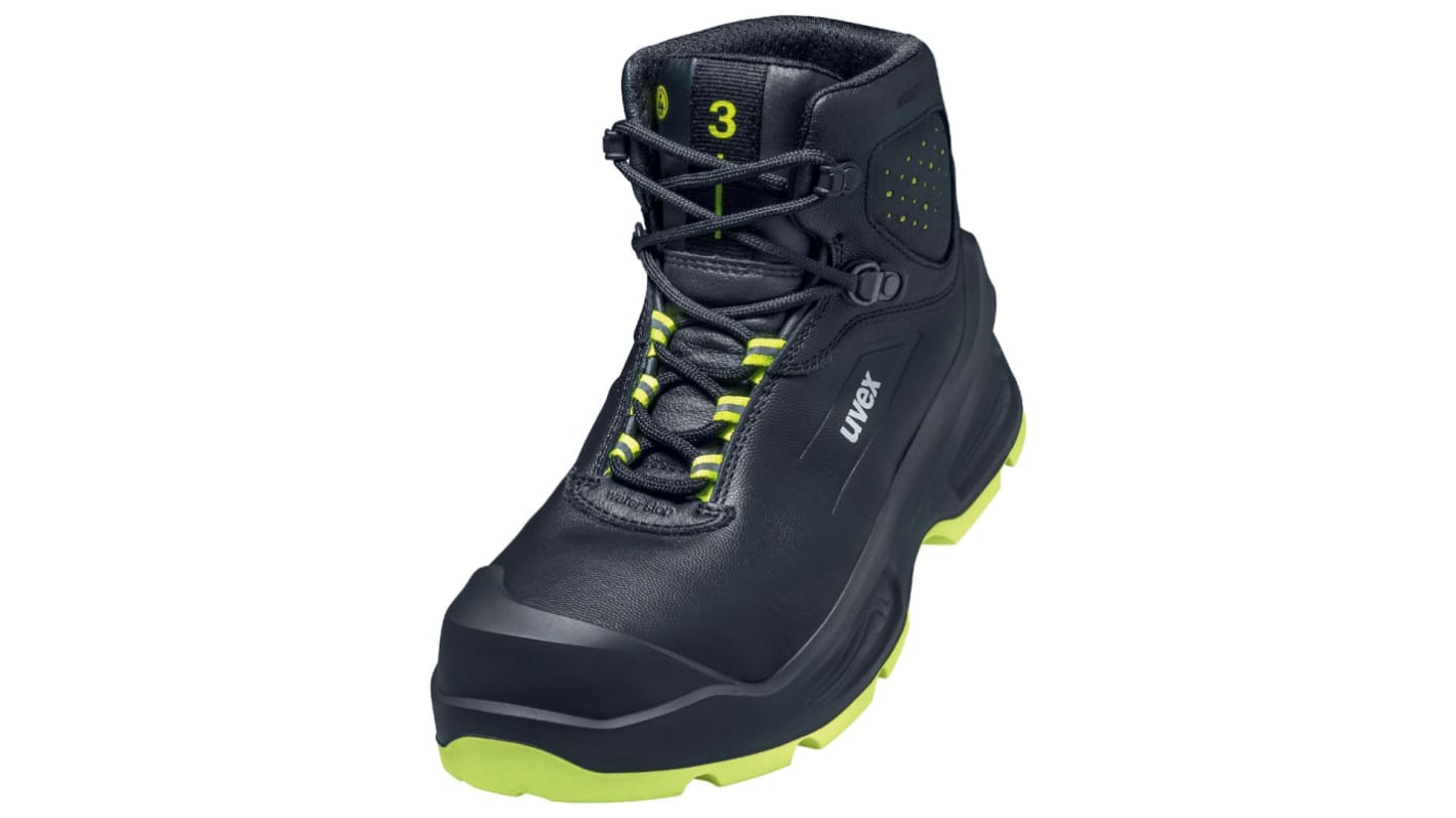 Uvex 68722 Black ESD Safe Composite Toe Capped Unisex Safety Boots, UK 5, EU 38