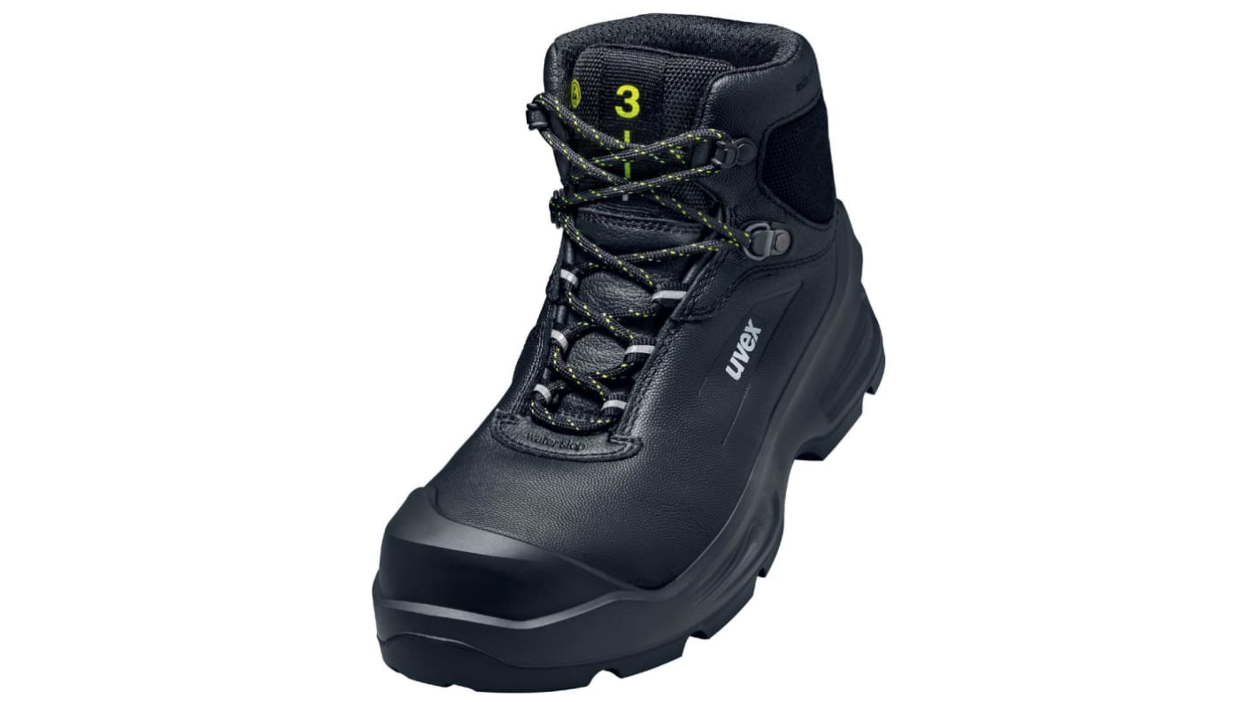 Uvex 68742 Black ESD Safe Composite Toe Capped Men's Safety Boots, UK 8, EU 42