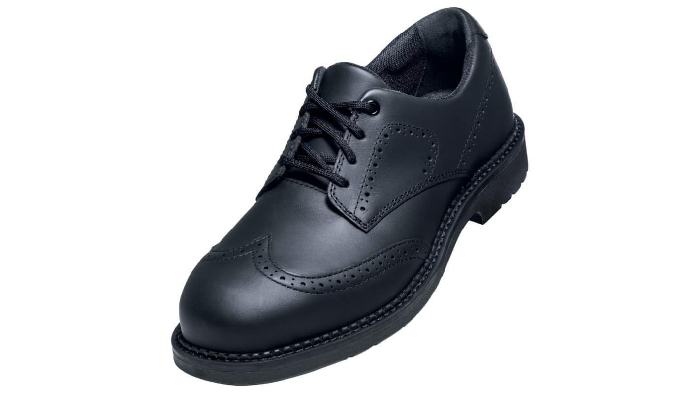 Uvex 84482 BUSINESS Men's Black Stainless Steel Toe Capped Low safety shoes, UK 6, EU 39