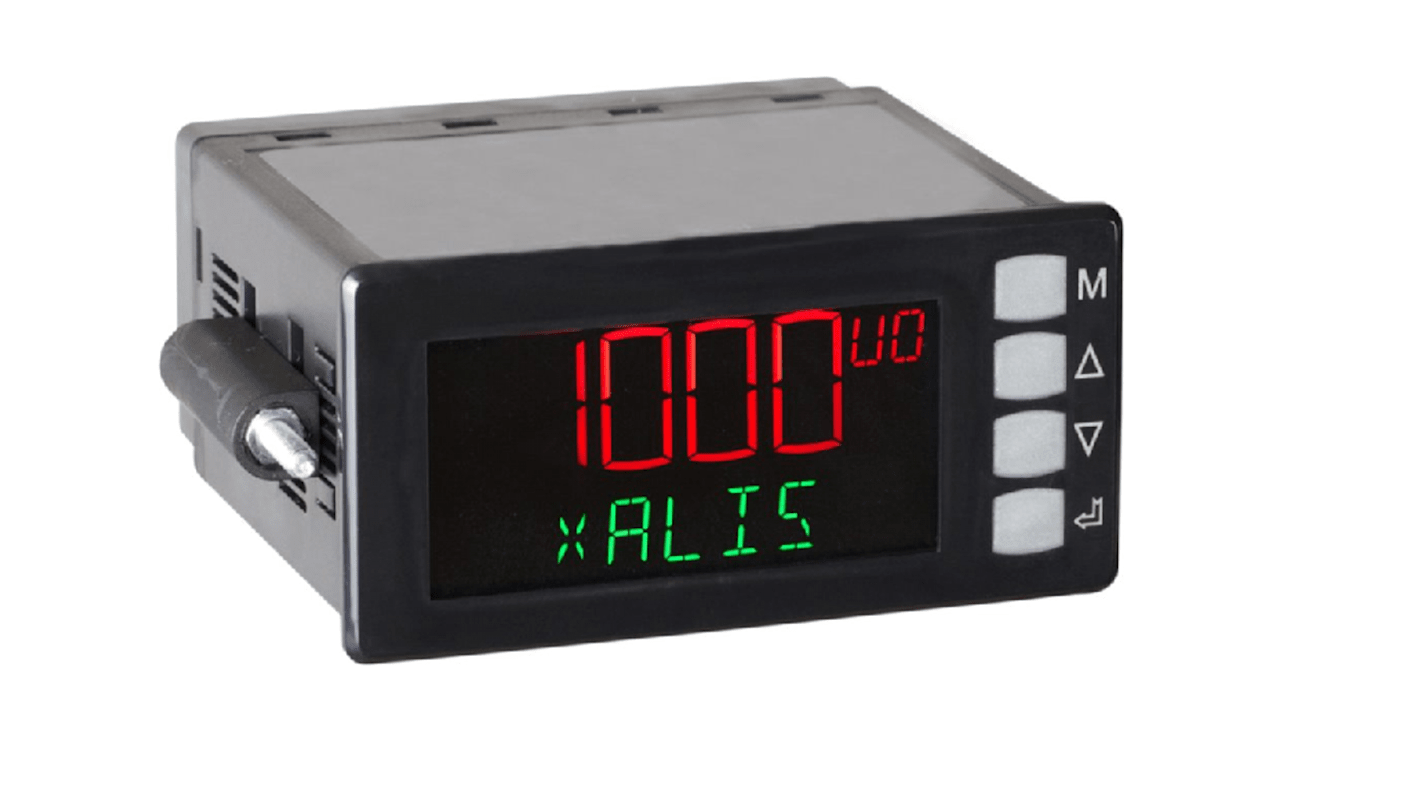 JM CONCEPT XALIS 1000 LCD-Anzeige, zweifarbig, digital Einbaumessgerät für Dehnungsmessgerät H 45mm B 92mm 5 in