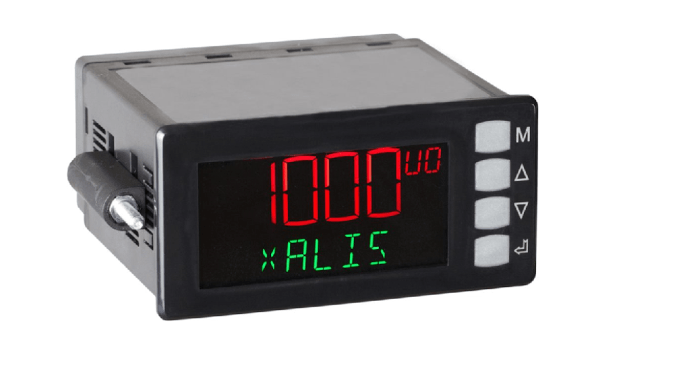 JM CONCEPT XALIS 1000 LCD-Anzeige, zweifarbig, digital Einbaumessgerät für Dehnungsmessgerät H 45mm B 92mm 5 in