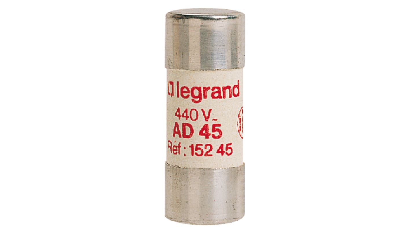 Legrand 45A Ceramic Cartridge Fuse, 22.2 x 58mm