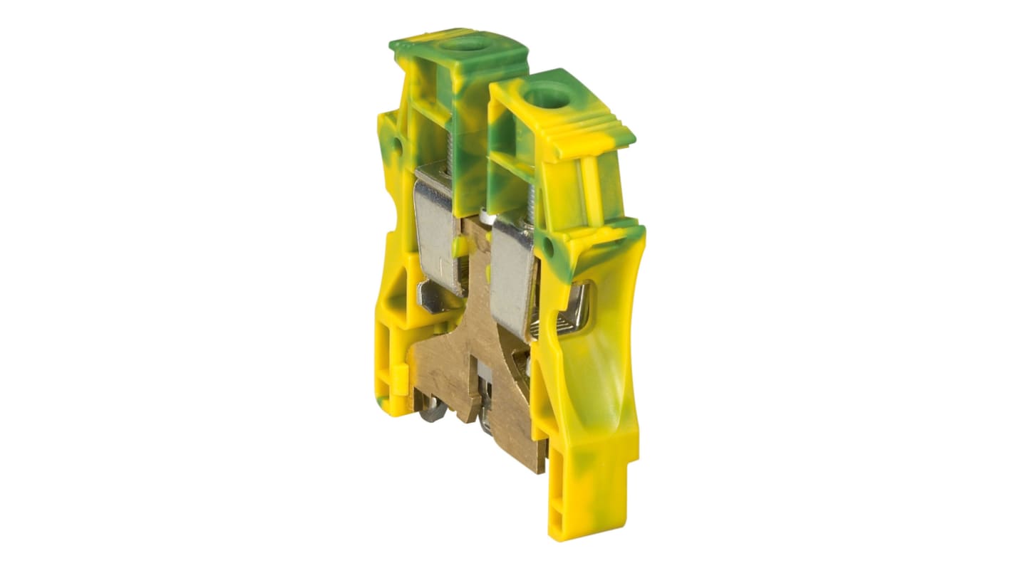 Legrand Green, Yellow Terminal Block, 35mm², Screw Terminal Termination, ATEX