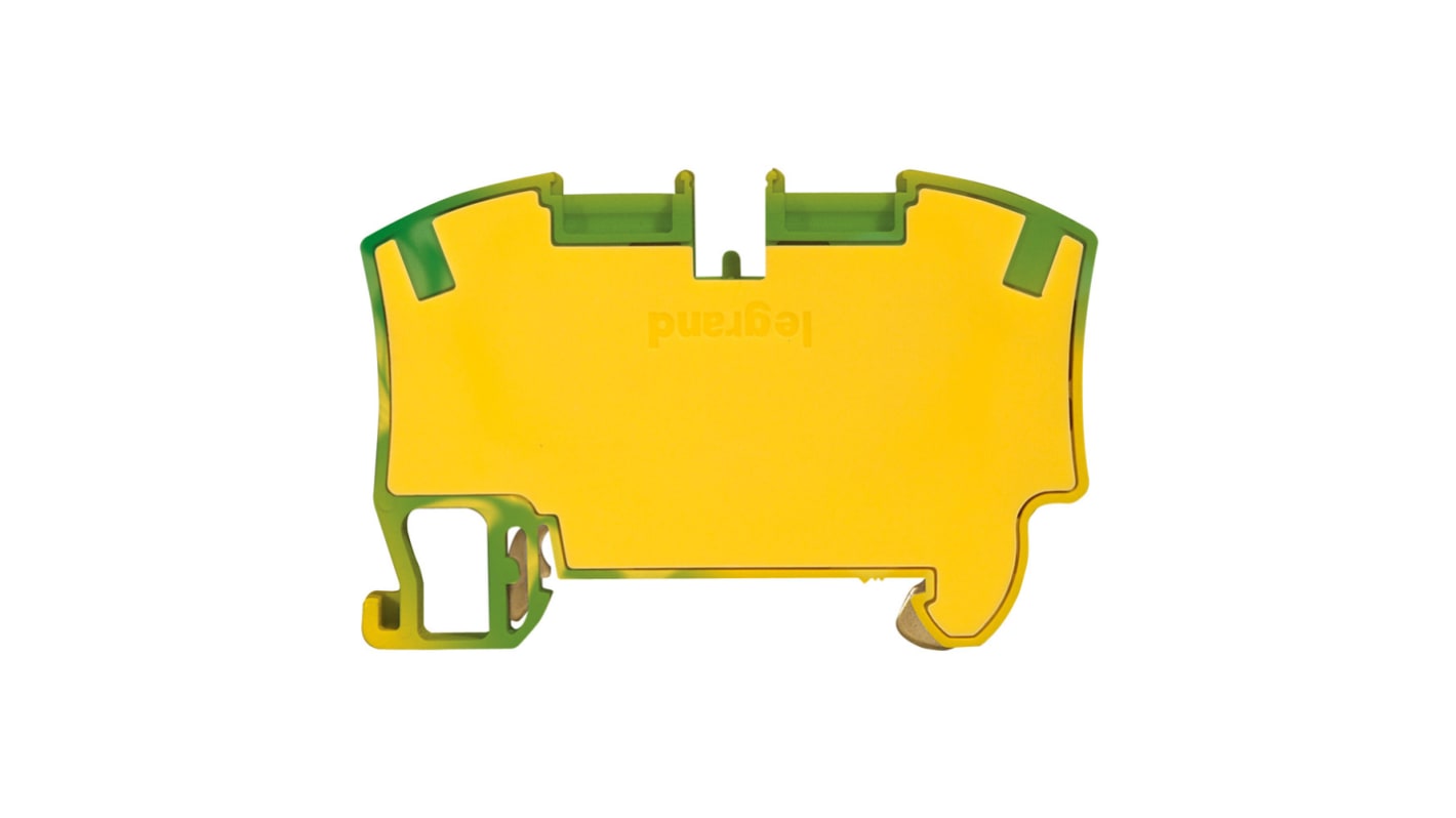 0 372 74 | Legrand Green, Yellow Terminal Block, 16mm², Spring Terminal ...