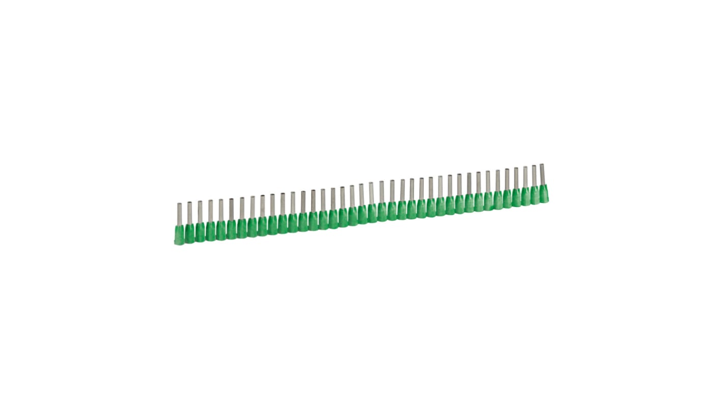 Legrand, Starfix Insulated Ferrule, 8mm Pin Length, Green