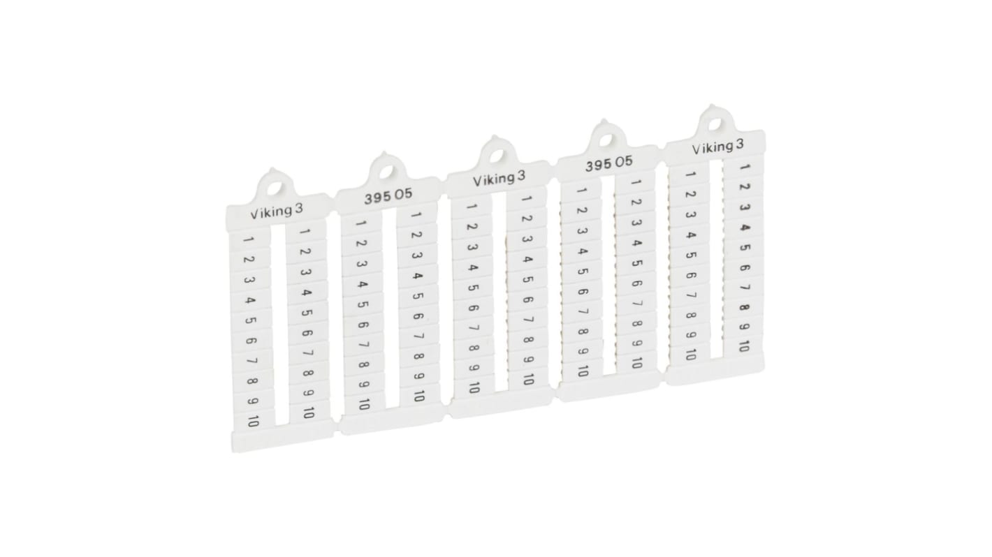 Legrand Number Marker Plate for use with  for use with Terminal Blocks